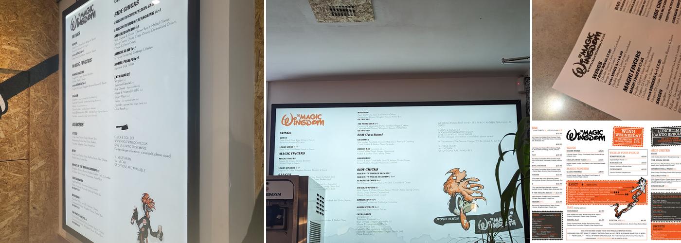 The Magic Wingdom Menu