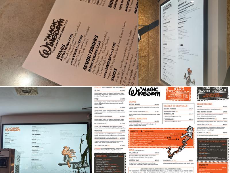 The Magic Wingdom Menu