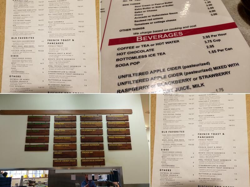 Sun Break Cafe Menu