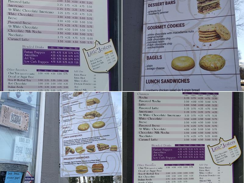 Castle Perk Espresso Menu