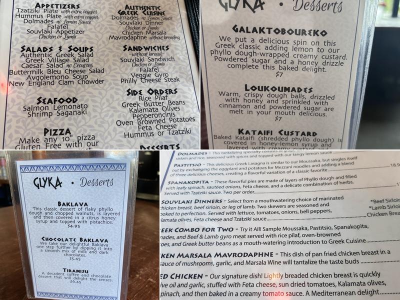 Giorgio's Greek Cafe Menu