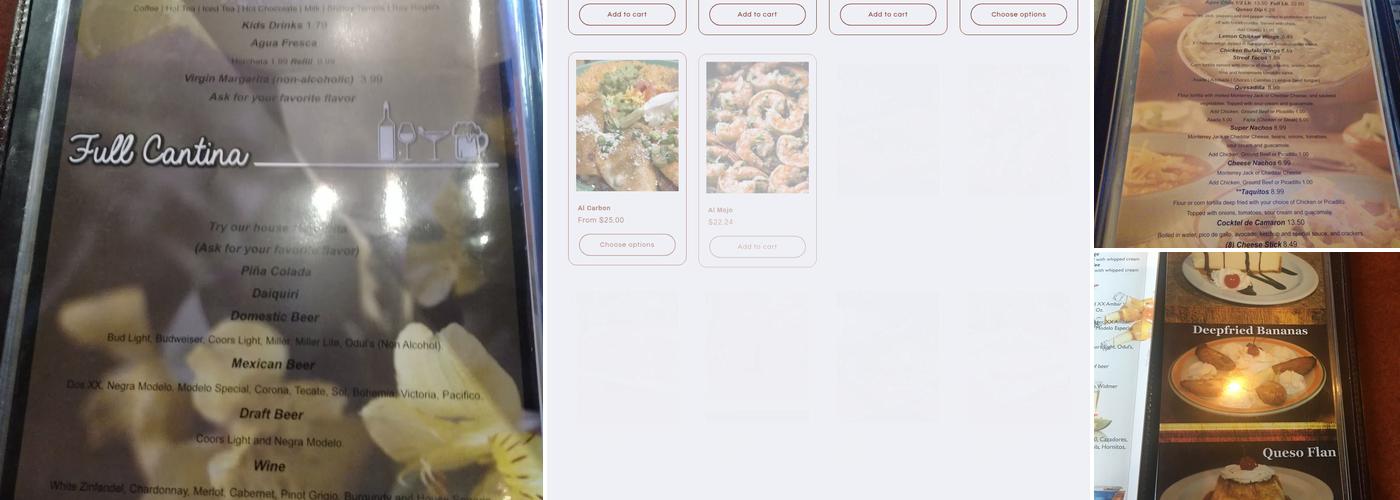 Don Chuy Mexican Restaurant Menu