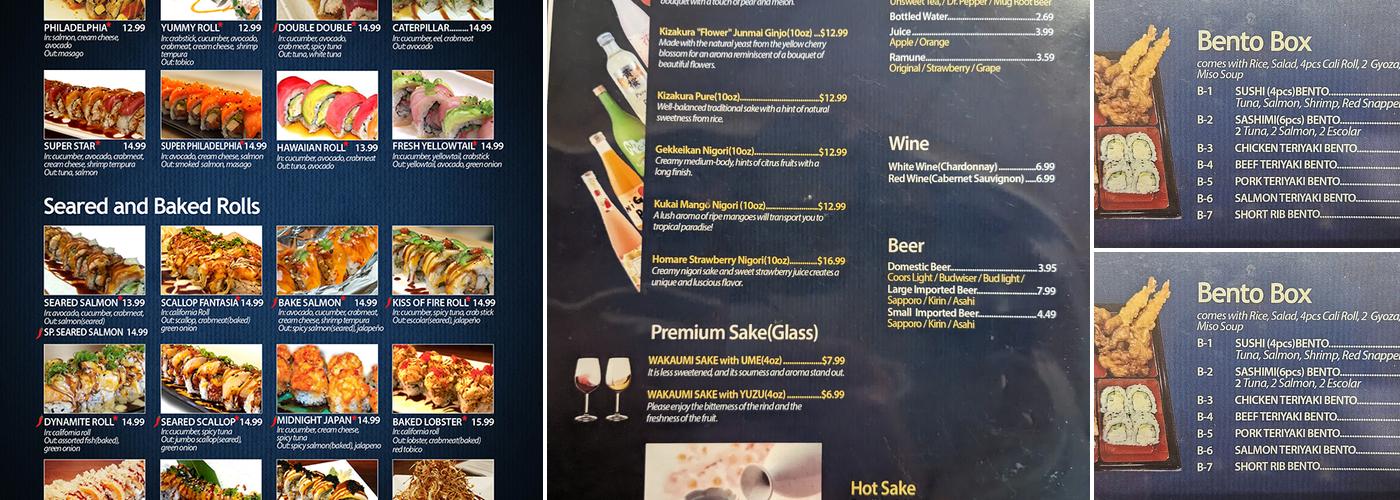 Teriyaki Wok & Sushi Menu