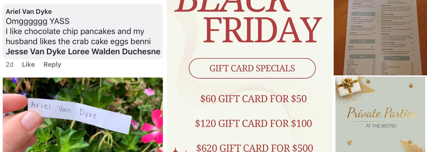 The Windmill Bistro Menu