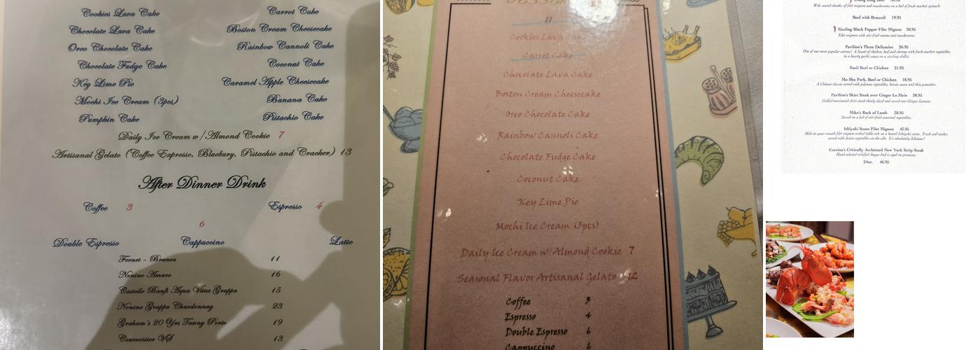 Peking Pavilion Menu