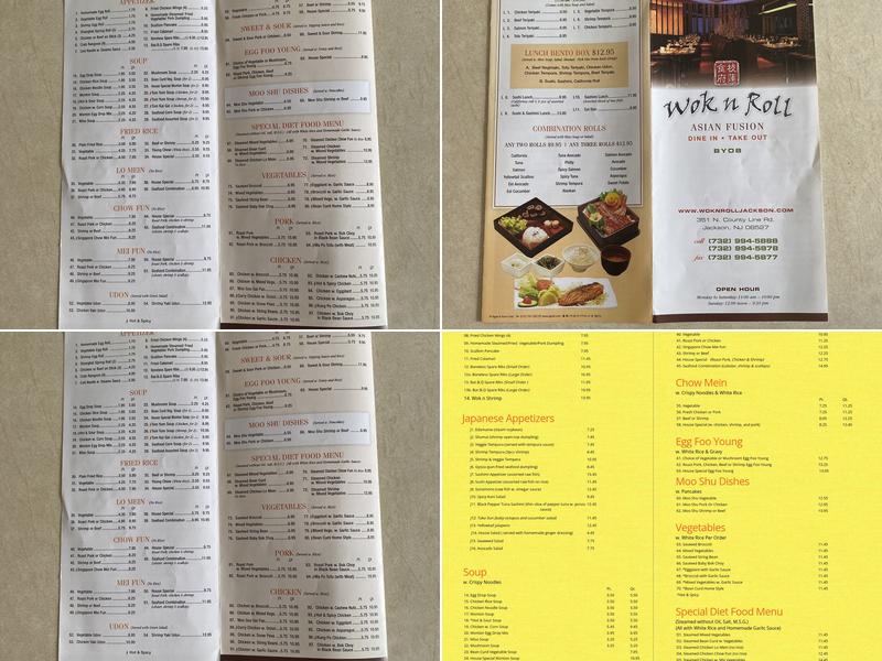 Wok N Roll Menu