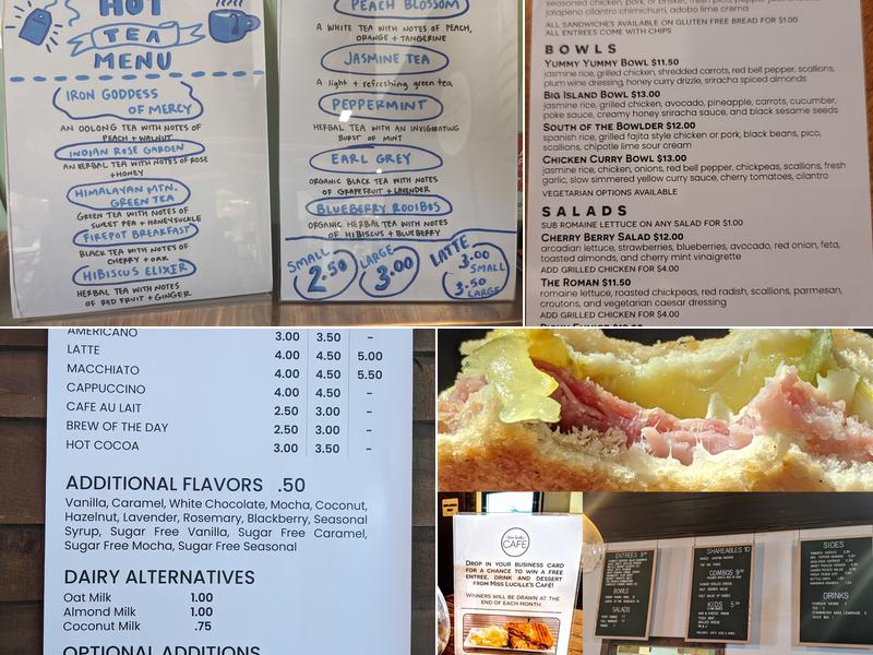 Miss Lucille's Cafe Menu