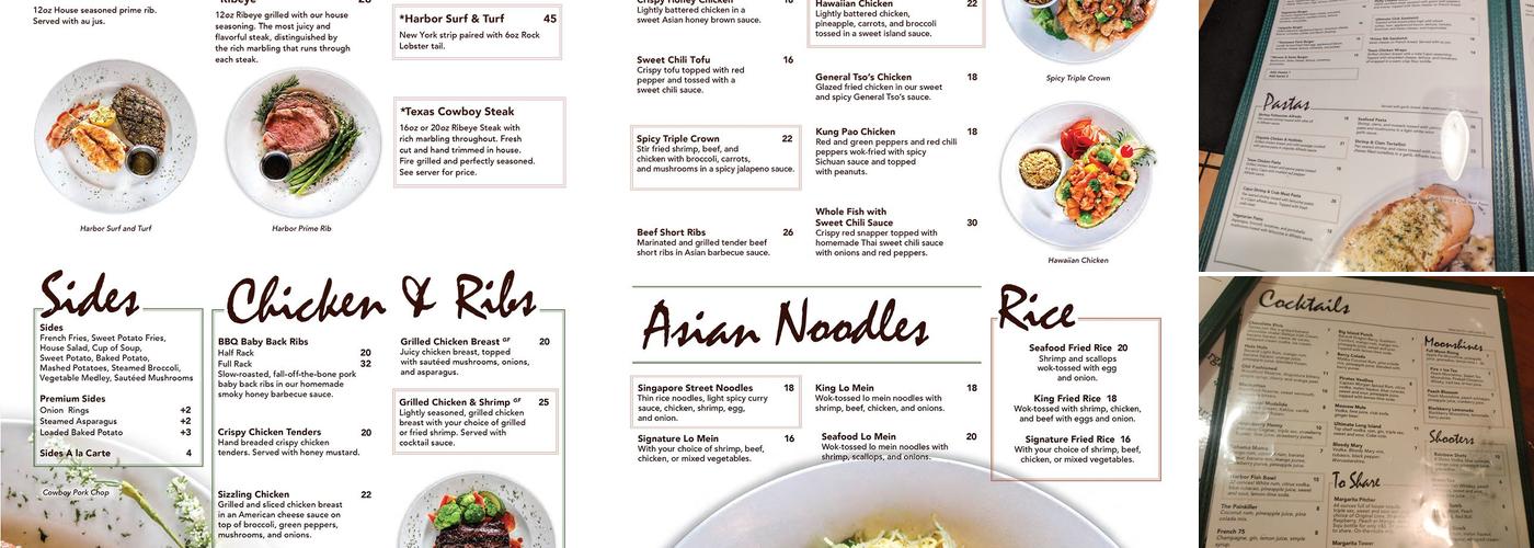 Harbor Cafe Menu