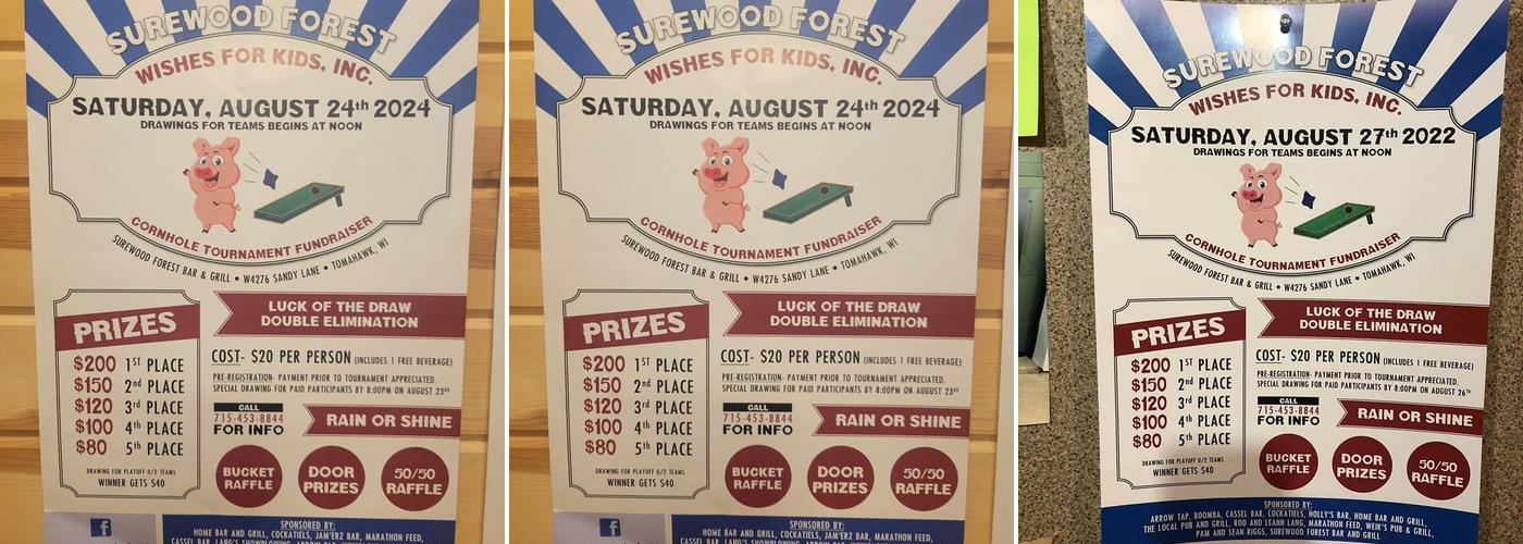 Sure-Wood Forest Bar & Grill Menu