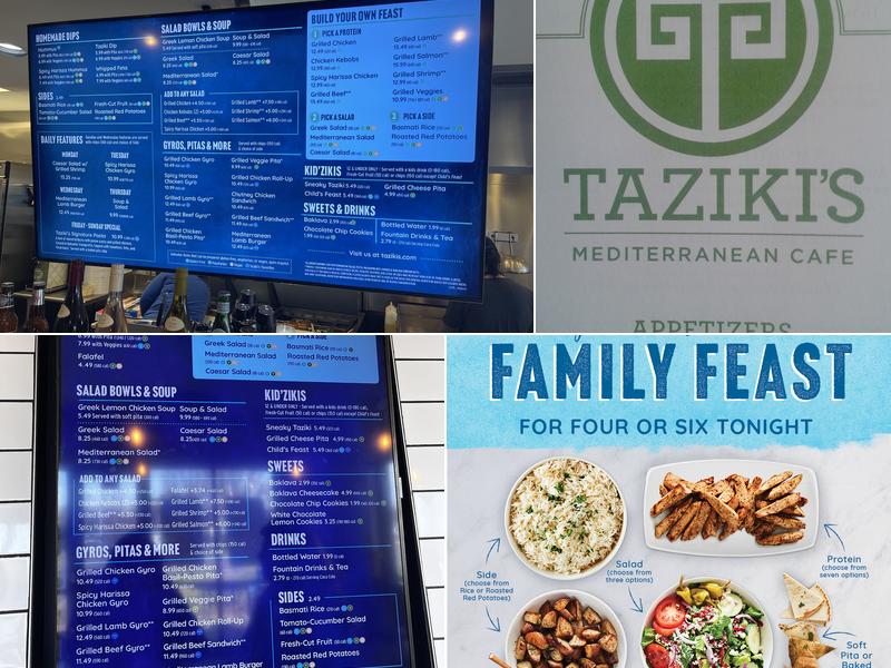 Taziki's Mediterranean Cafe - Mt. Juliet Menu