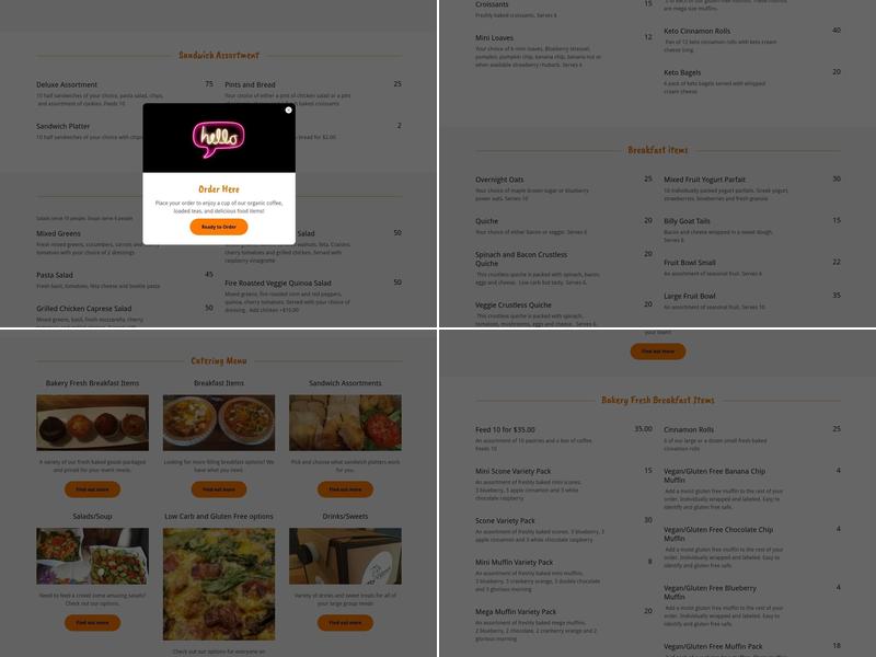 Billy Goat Coffee Cafe Menu