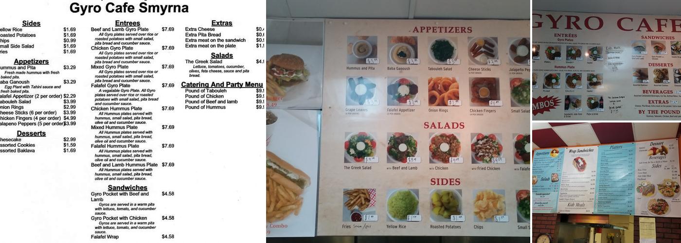 Gyro Cafe Smyrna Menu