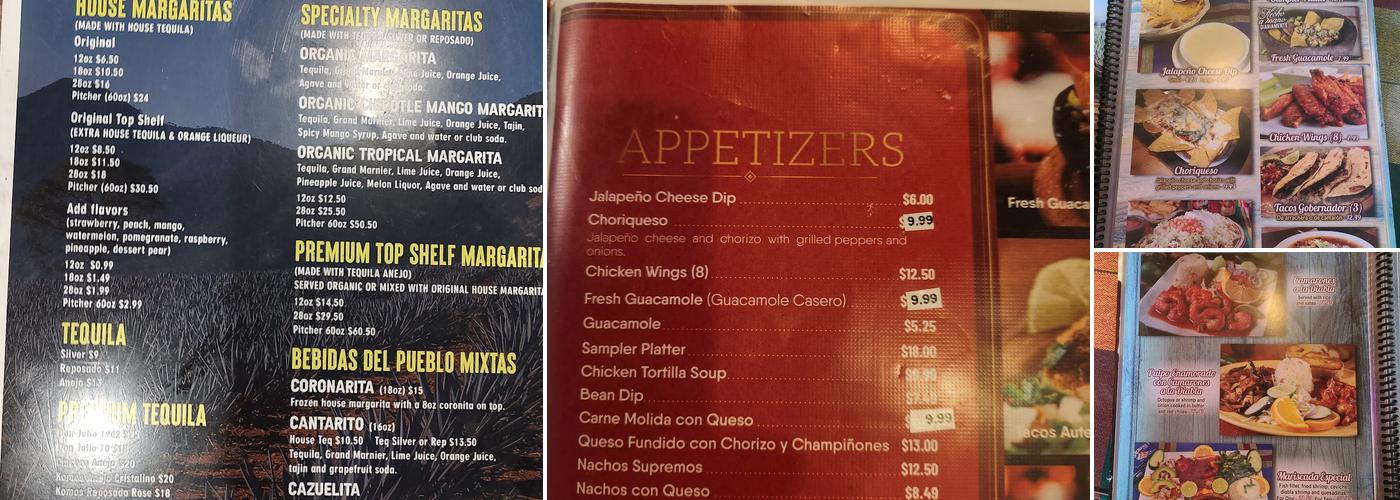 Los Compadres Menu