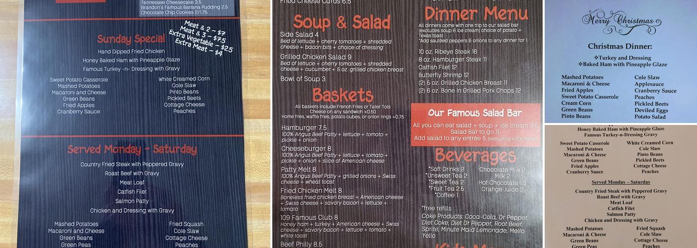 Richland Station Menu