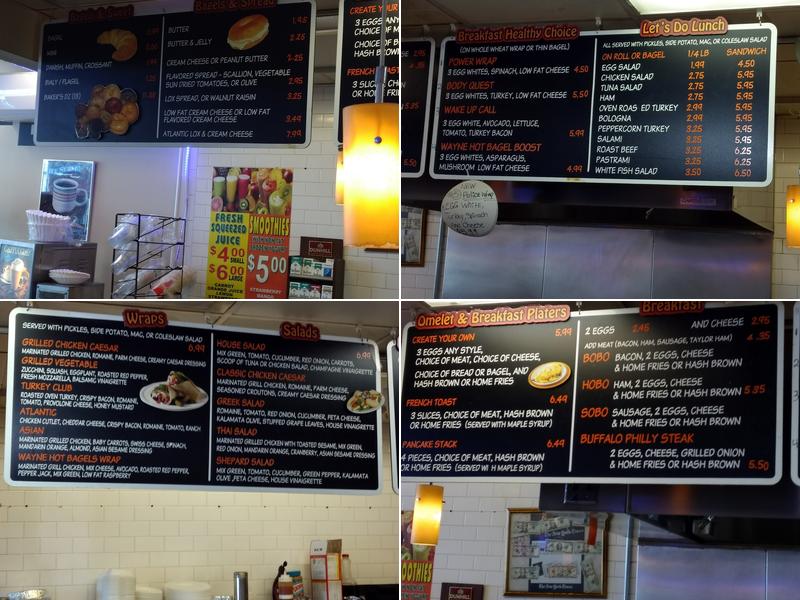 Wayne Hot Bagels and Cafe Menu