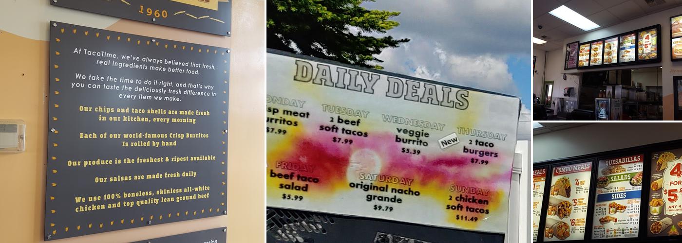 Taco Time Menu