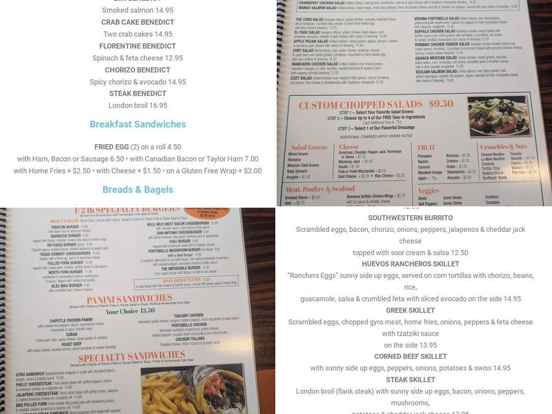 Alps Diner Menu