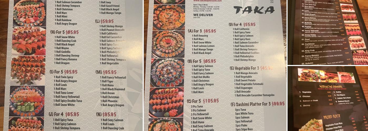 Taka Menu