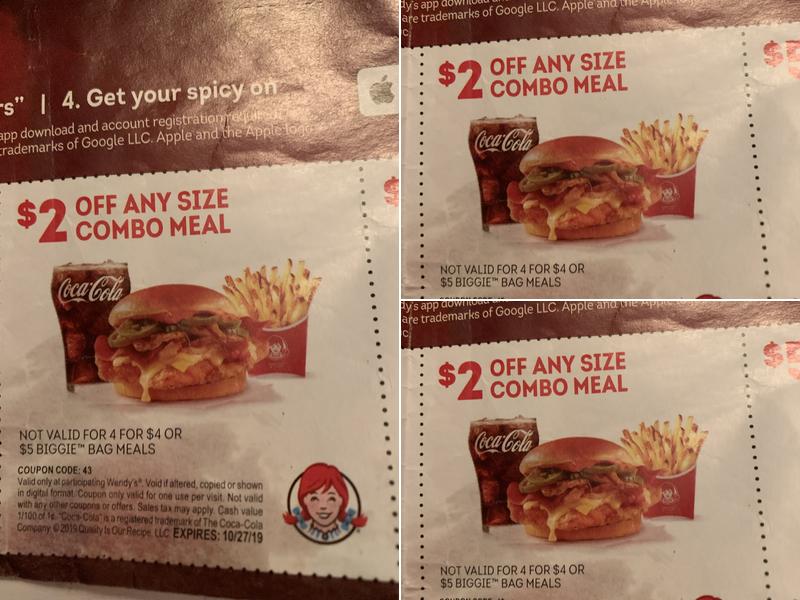 Wendy's Menu