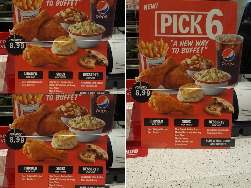 KFC Menu