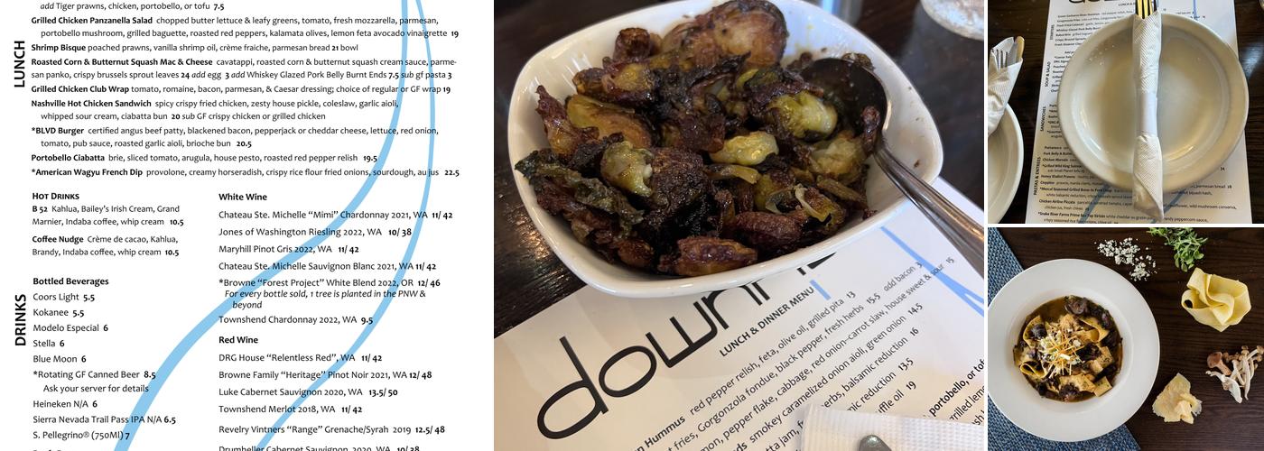 Downriver Grill Menu