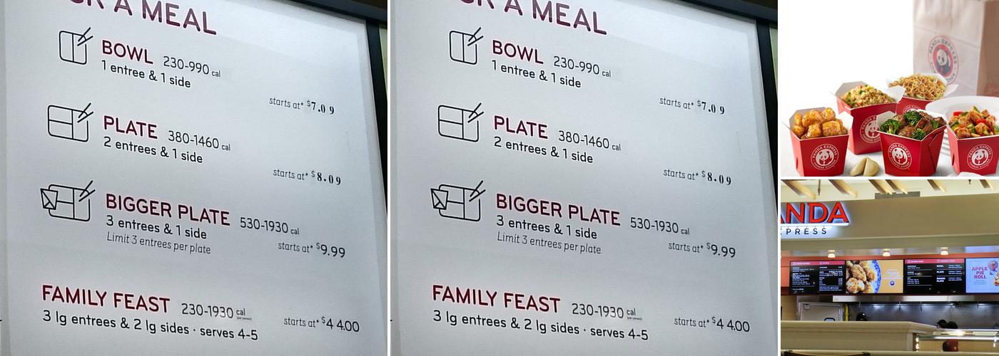 Panda Express Menu