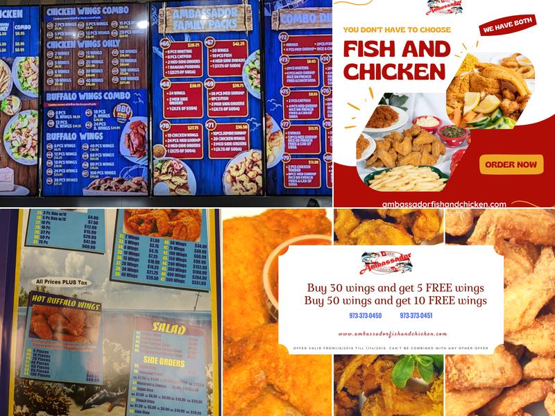 Ambassador Fish and Chicken Menu
