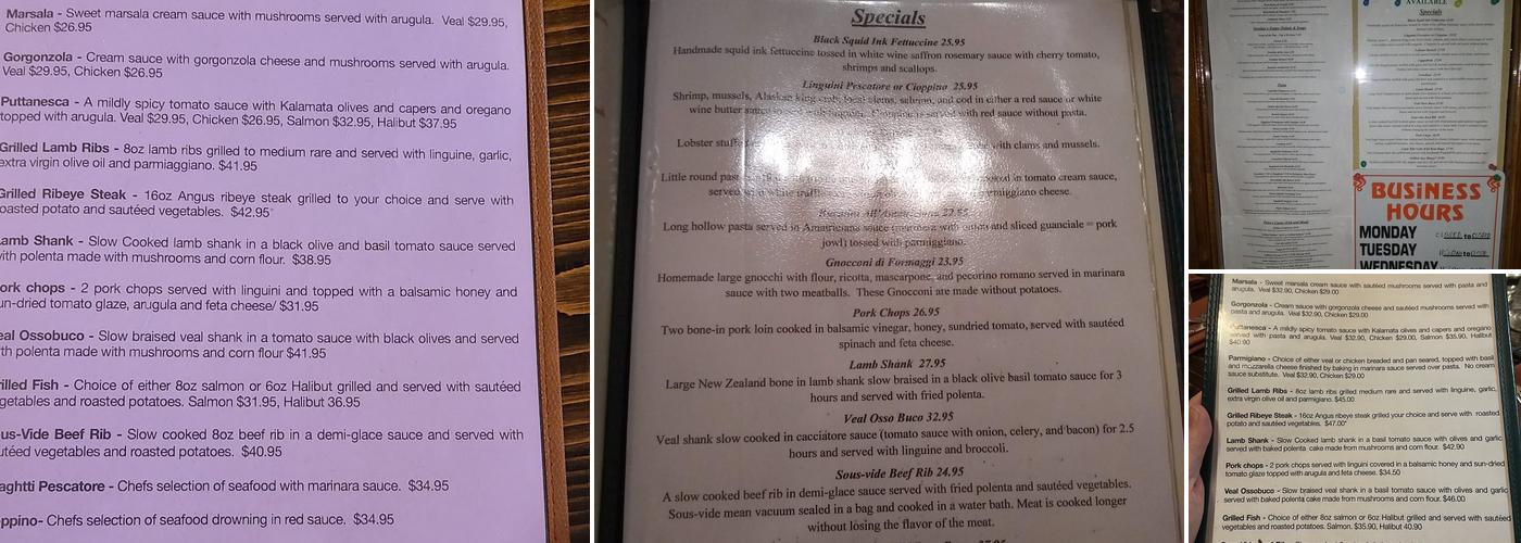 Il Lucano Ristorante Italiano Menu