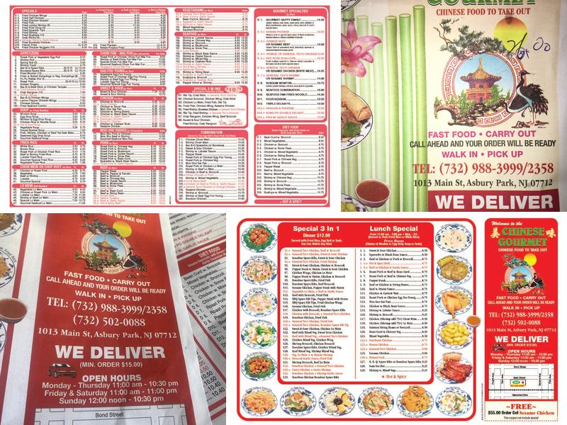 Chinese Gourmet Menu