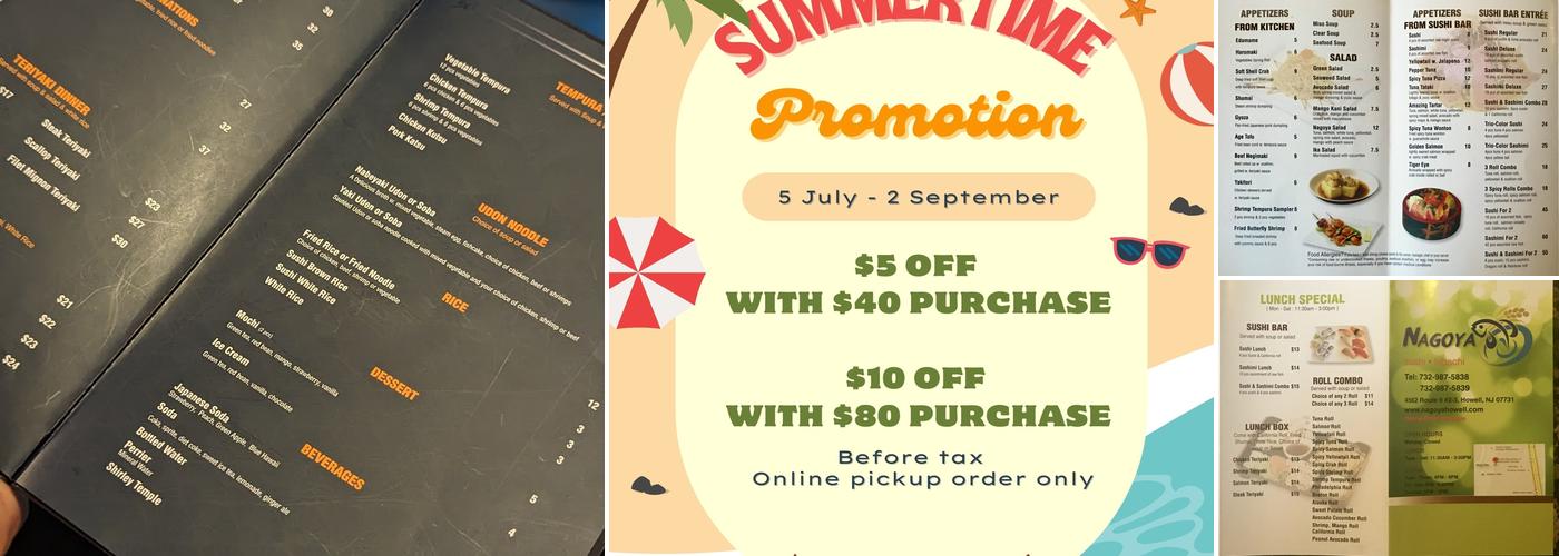 Nagoya Sushi & Hibachi Menu