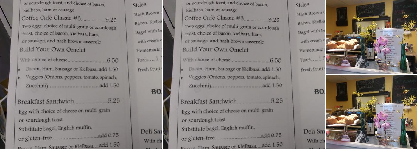 Coffee Cafe Menu