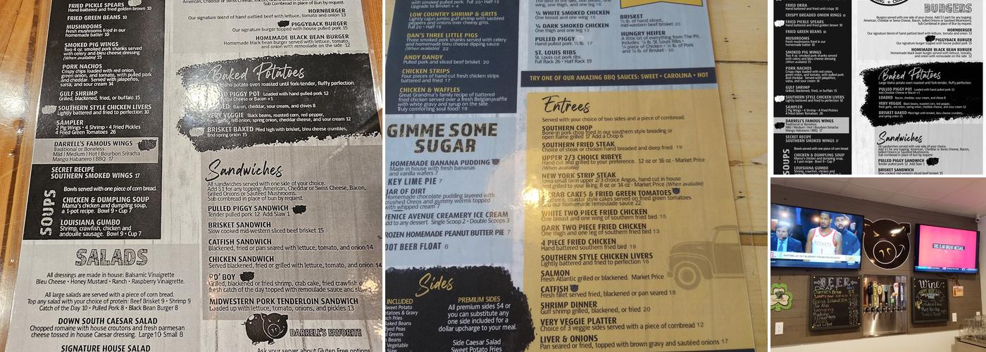 Darrell's Restaurant Menu