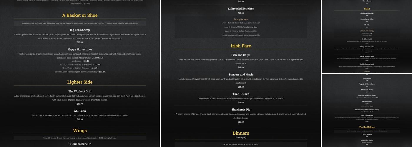 3Ravens Food&Spirits Menu