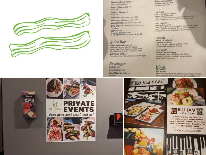 Blu Jam Cafe Menu