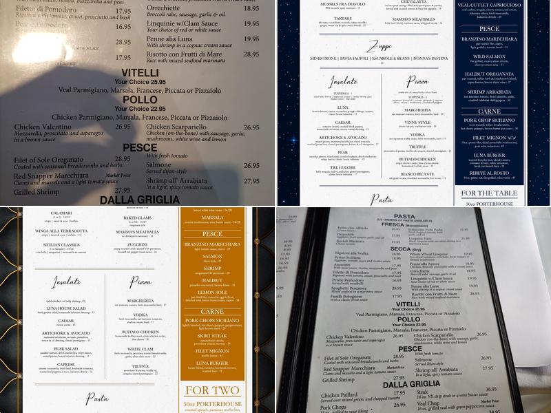 Cafe Luna Menu