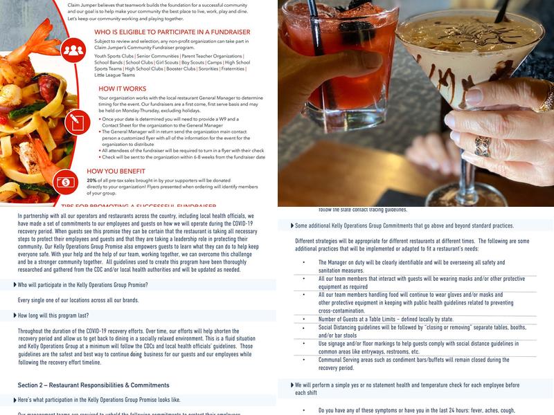 Claim Jumper Steakhouse & Bar Menu