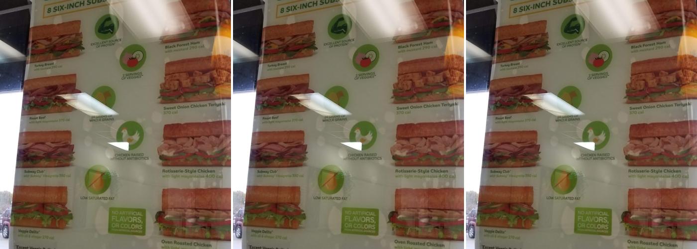 Subway Menu