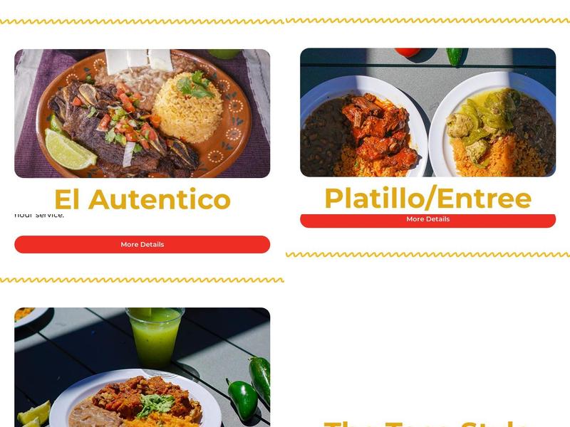 Los Ruizeñores Restaurant Menu