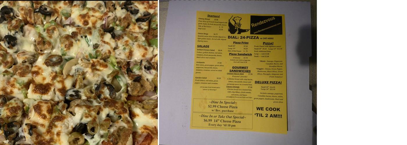 Rendezvous Bar Menu