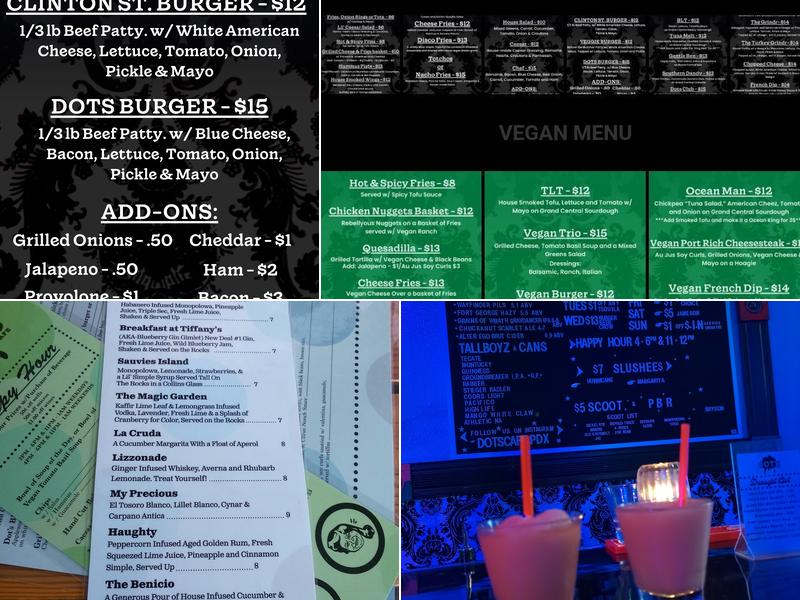 Dots Cafe Menu