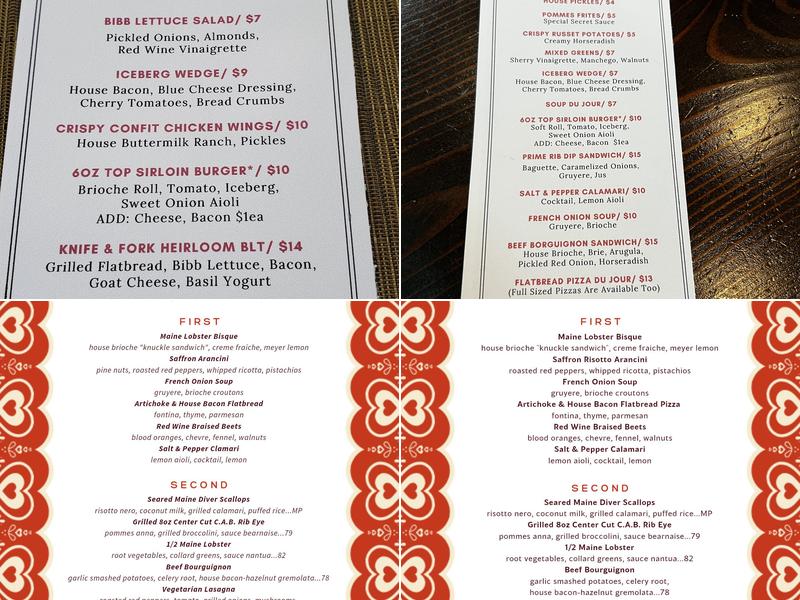 Five O Three Menu