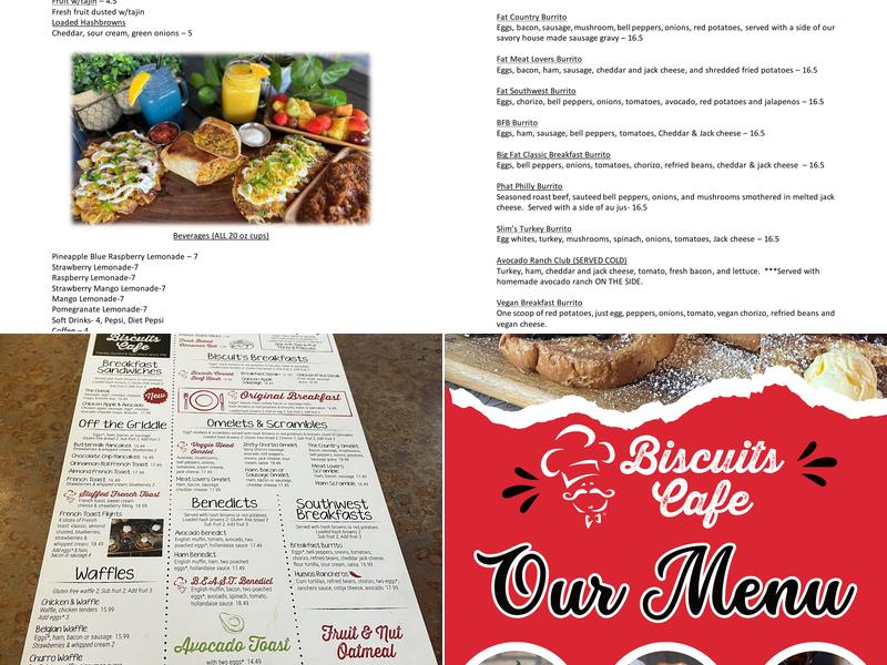 Biscuits Cafe Menu