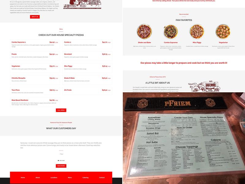 Flying Pie Pizzeria Menu