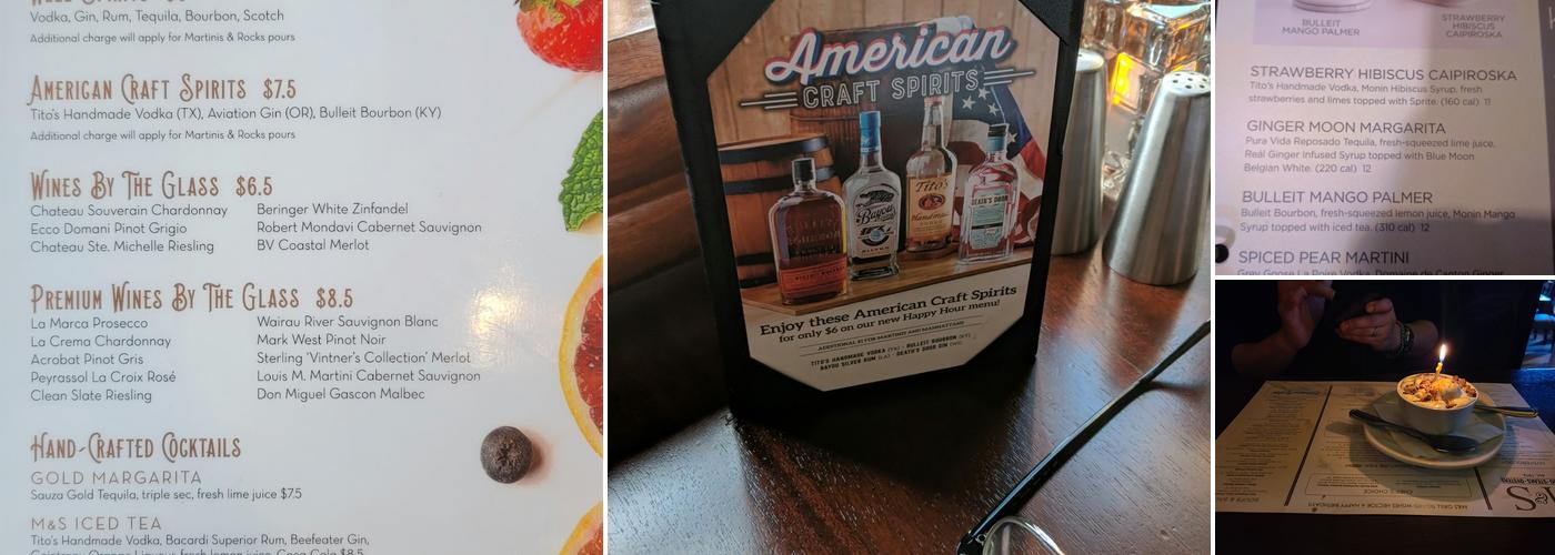 McCormick & Schmick's Grill Menu