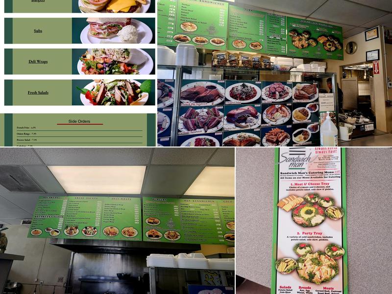 Sandwich Man Menu