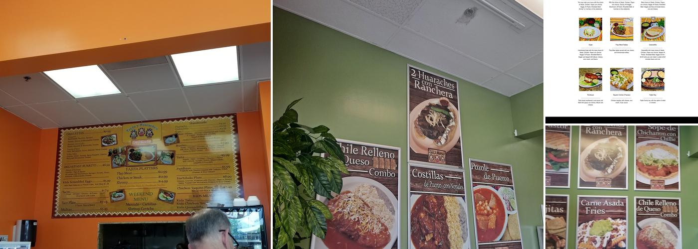 Las 3 Marias Tacos Y Huaraches Menu