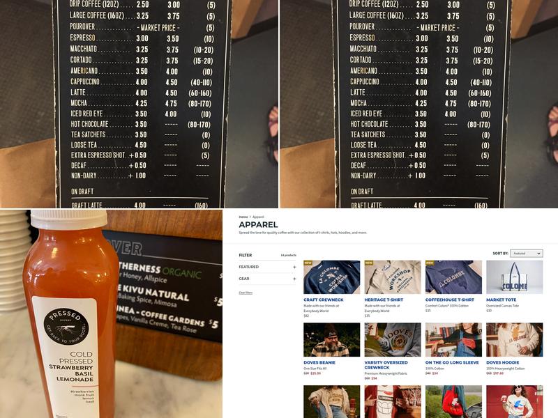 La Colombe Coffee Roasters Menu