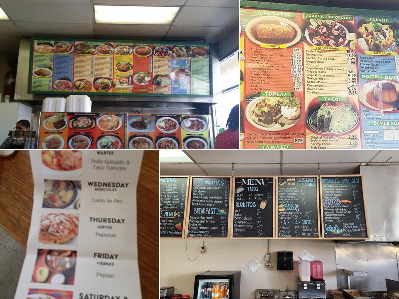 Rosarito Grill Menu