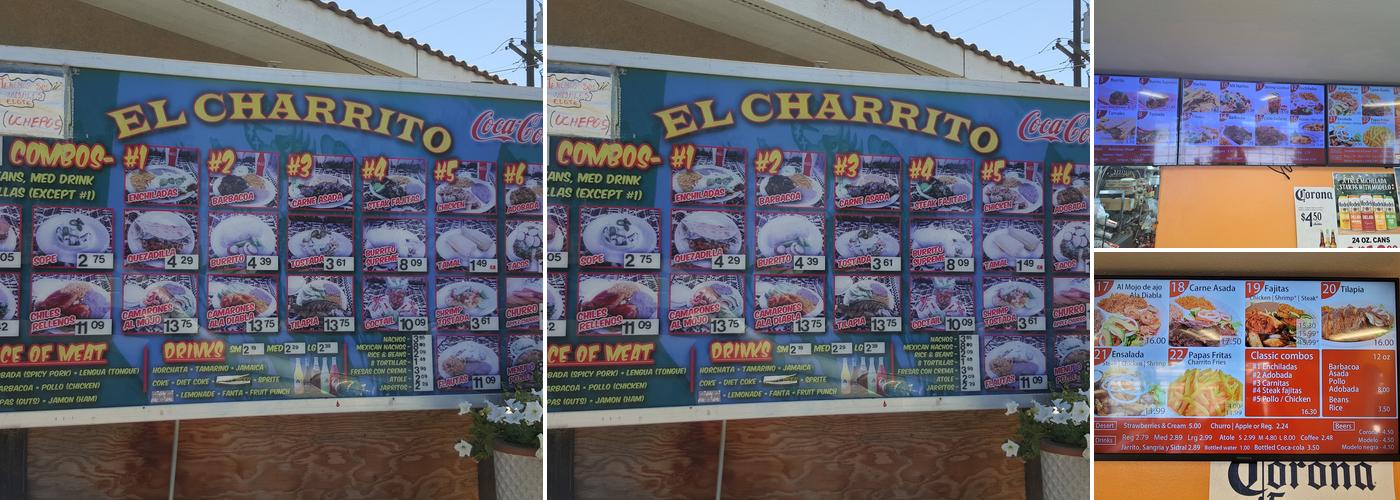 El Charrito Toppenish Menu