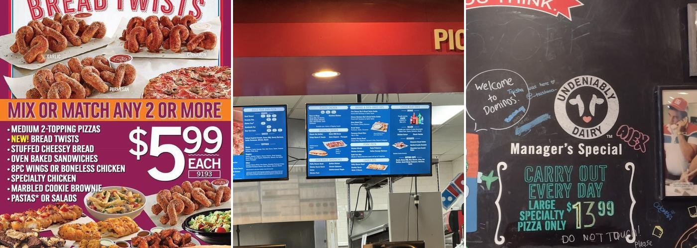 Domino's Pizza Menu